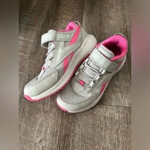 Reebok Gray and Pink Athletic Sneakers size 1